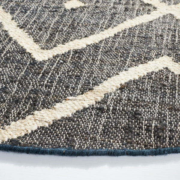 Kilim Hand Loomed Jute and Cotton Rug from India - Luxurious Design for Elegant Home Decor