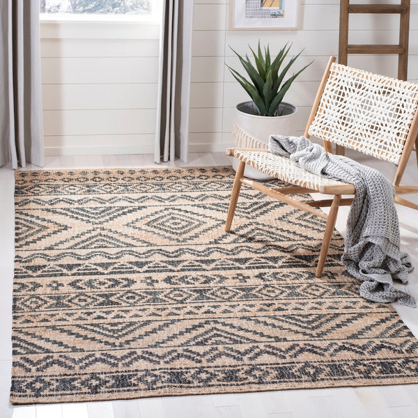 Kilim Hand Loomed Jute and Cotton Rug - Elegant, Eco-Friendly Home Decor from India for Any Space