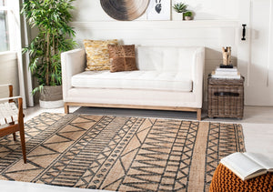 Kilim Hand Loomed Jute and Cotton Rug - Eco-Friendly, Durable, Stylish Addition for Any Space