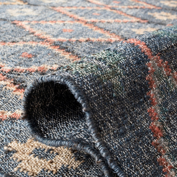 Kilim Hand Loomed Jute and Cotton Rug from India – Eco-Friendly, Durable, and Stylish Home Décor