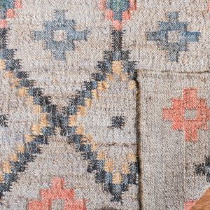 Kilim Hand Loomed Jute and Cotton Rug from India – Eco-Friendly, Durable, and Stylish Home Décor