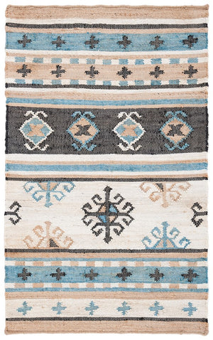Kilim Flat Weave Jute Pile Rug - Eco-Friendly, Soft Texture, Handcrafted Elegance for Your Home