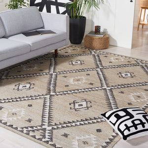 Kilim 761 Luxurious 100% Jute Flat Weave Rug - Eco-Friendly, Durable Design for Any Space