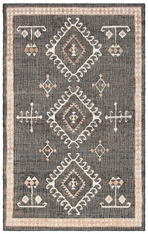 Safavieh Kilim 762 Flat Weave Bohemian Rug Black / Ivory 9' x 9' Square