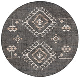 Safavieh Kilim 762 Flat Weave Bohemian Rug Black / Ivory 9' x 9' Square