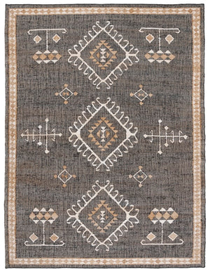 Safavieh Kilim 762 Flat Weave Bohemian Rug Black / Ivory 9' x 9' Square