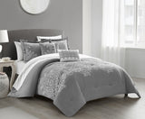 Gigi Grey Queen 5pc Comforter Set