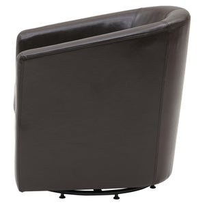 Hayden 360-Degree Swivel Tub Chair – Luxurious Bonded Leather, Sturdy Construction, Fully Assembled