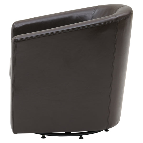 Hayden 360-Degree Swivel Tub Chair – Luxurious Bonded Leather, Sturdy Construction, Fully Assembled