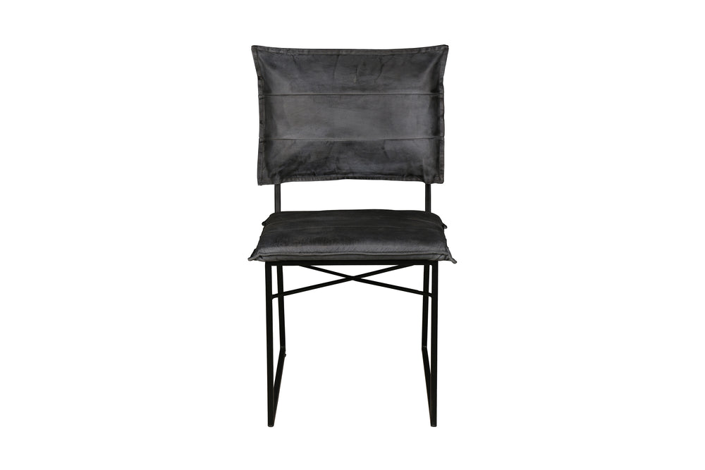 Porter Designs Malin Top Quality Leather Contemporary Dining Chair Gray 07-218-02-3407