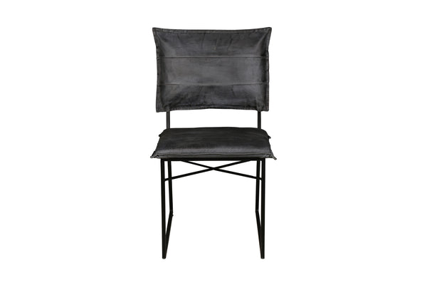 Porter Designs Malin Top Quality Leather Contemporary Dining Chair Gray 07-218-02-3407