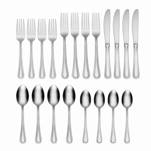 Oneida Hollis 20 Piece Everyday Flatware Set, Service For 4 H081020AL20