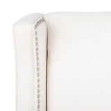 Safavieh Vitali Studded Chaise Sand Linen (100% Cotton) KNT4028B 889048627406