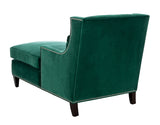 Safavieh Vitali Studded Chaise in Hunter Green Couture KNT4028C