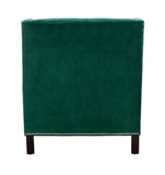 Safavieh Vitali Studded Chaise in Hunter Green Couture KNT4028C