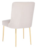 Safavieh Nolita Velvet Dining Chair in Light Grey KNT4086D 889048711396