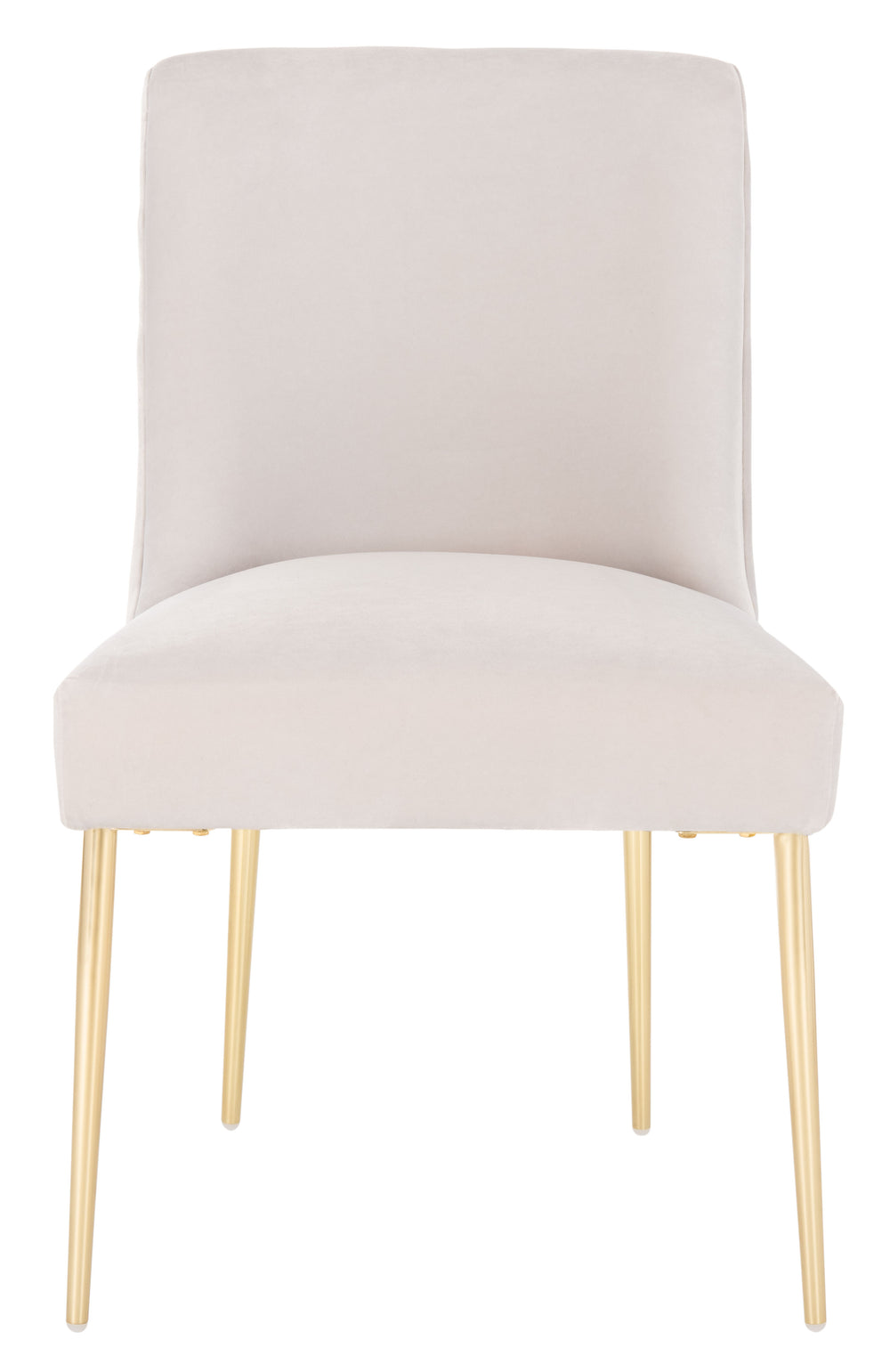 Safavieh Nolita Velvet Dining Chair in Light Grey KNT4086D 889048711396