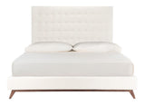 Safavieh Tsarina Velvet Tufted Queen Bed in Cream KNT4091B-Q-3BX 889048725867