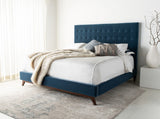 Safavieh Tsarina Velvet Tufted King Bed in Dusty Blue KNT4091D-K-3BX 889048725928