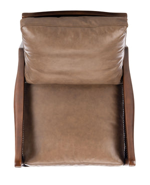 Safavieh Moretti Wood Frame Accent Chair in Dark Brown Couture KNT4100A