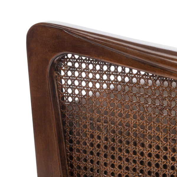 Safavieh Moretti Wood Frame Accent Chair in Dark Brown Couture KNT4100A