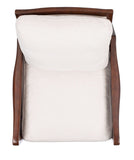 Safavieh Moretti Wood Frame Accent Chair in Oatmeal Couture KNT4100B