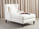 Safavieh Jamie Upholstered Chaise Lounge Ivory KNT4108A