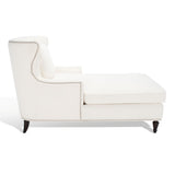 Safavieh Jamie Upholstered Chaise Lounge Ivory KNT4108A