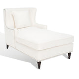 Safavieh Jamie Upholstered Chaise Lounge Ivory KNT4108A