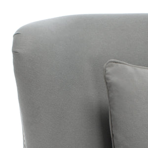 Safavieh Jamie Upholstered Chaise Lounge Granite KNT4108B