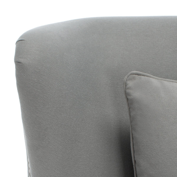 Safavieh Jamie Upholstered Chaise Lounge Granite KNT4108B