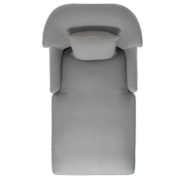 Safavieh Jamie Upholstered Chaise Lounge Granite KNT4108B