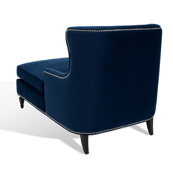 Safavieh Jamie Upholstered Chaise Lounge Navy KNT4108C