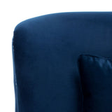 Safavieh Jamie Upholstered Chaise Lounge Navy KNT4108C