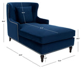 Safavieh Jamie Upholstered Chaise Lounge Navy KNT4108C