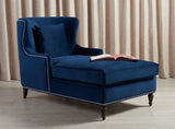 Safavieh Jamie Upholstered Chaise Lounge Navy KNT4108C