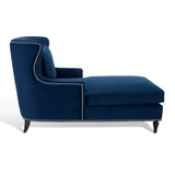 Safavieh Jamie Upholstered Chaise Lounge Navy KNT4108C