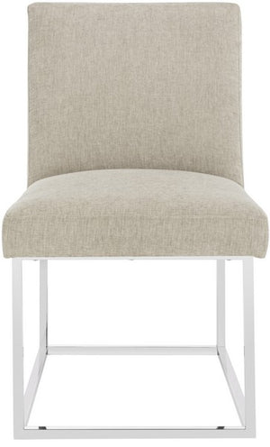 Safavieh Jenette Side Chair Velvet Hemingway Silver Polished Stainless Steel Fabric Couture KNT7042B 889048390973