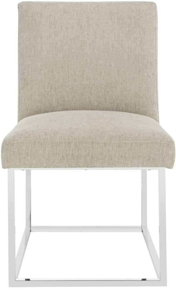 Safavieh Jenette Side Chair Velvet Hemingway Silver Polished Stainless Steel Fabric Couture KNT7042B 889048390973
