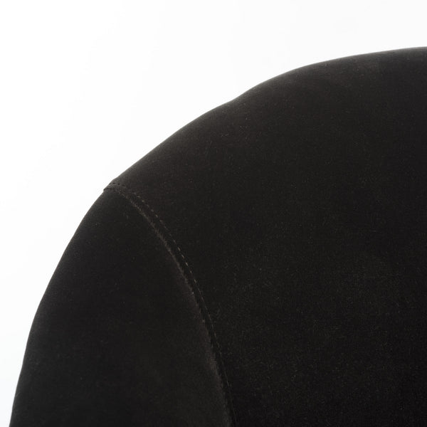 Safavieh Maynard Arm Chair Espresso Giotto Shale Velvet Wood Hard Pine Plywood Cotton Polyester Couture KNT7049B 889048463479