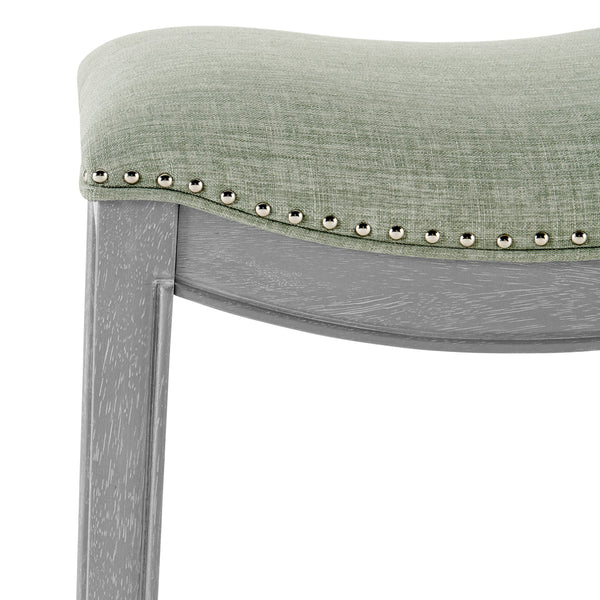 Grover Fabric Counter Stool Lyon Light Green