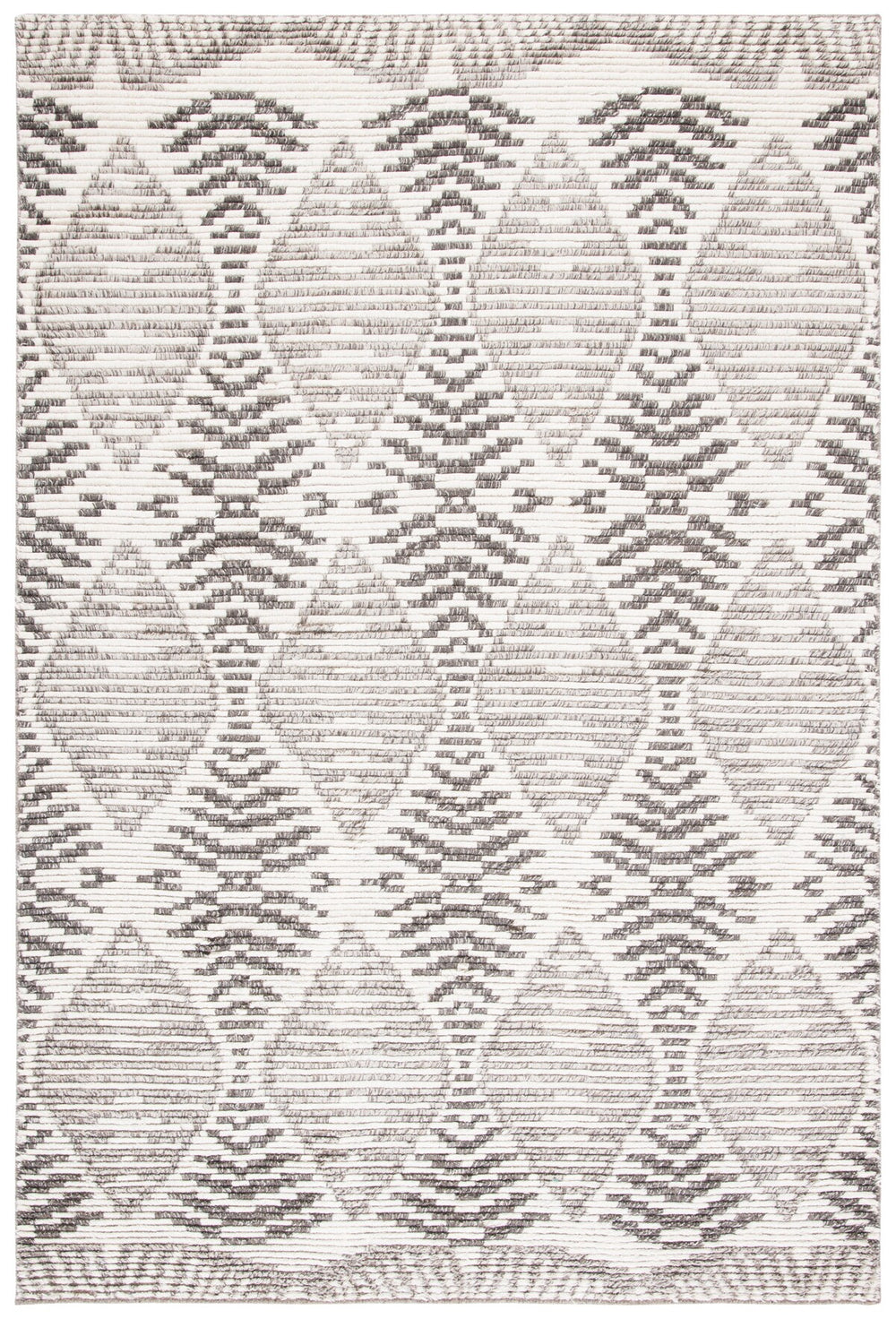 Kenya 175 Hand Knotted 100% Wool Pile Rug Grey / Ivory 100% Wool Pile KNY175F-9