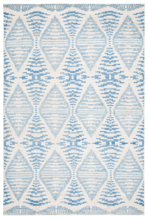 Kenya 175 Hand Knotted 80% Wool, 20% Cotton Rug Light Blue / Ivory 80% Wool, 20% Cotton KNY175L-9