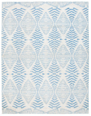 Kenya 175 Hand Knotted 80% Wool, 20% Cotton Rug Light Blue / Ivory 80% Wool, 20% Cotton KNY175L-9