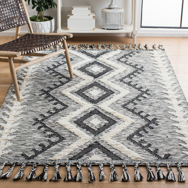 Safavieh Kenya 462 Hand Loomed 80% Wool/20% Cotton Tassel Rug KNY462A-9