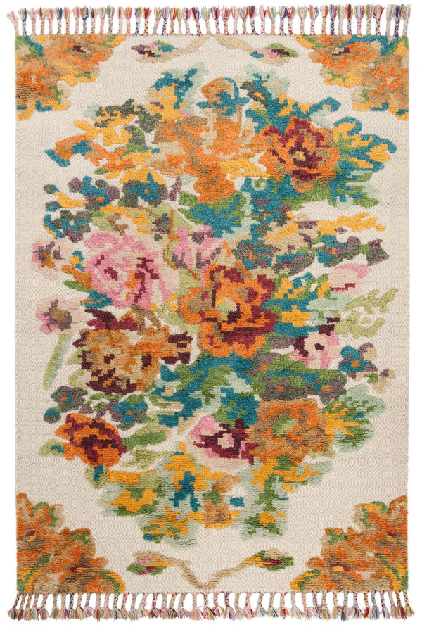 Kenya Hand Knotted Wool Rug - Artisan Crafted Tribal Design for a Timeless, Elegant Home Decor