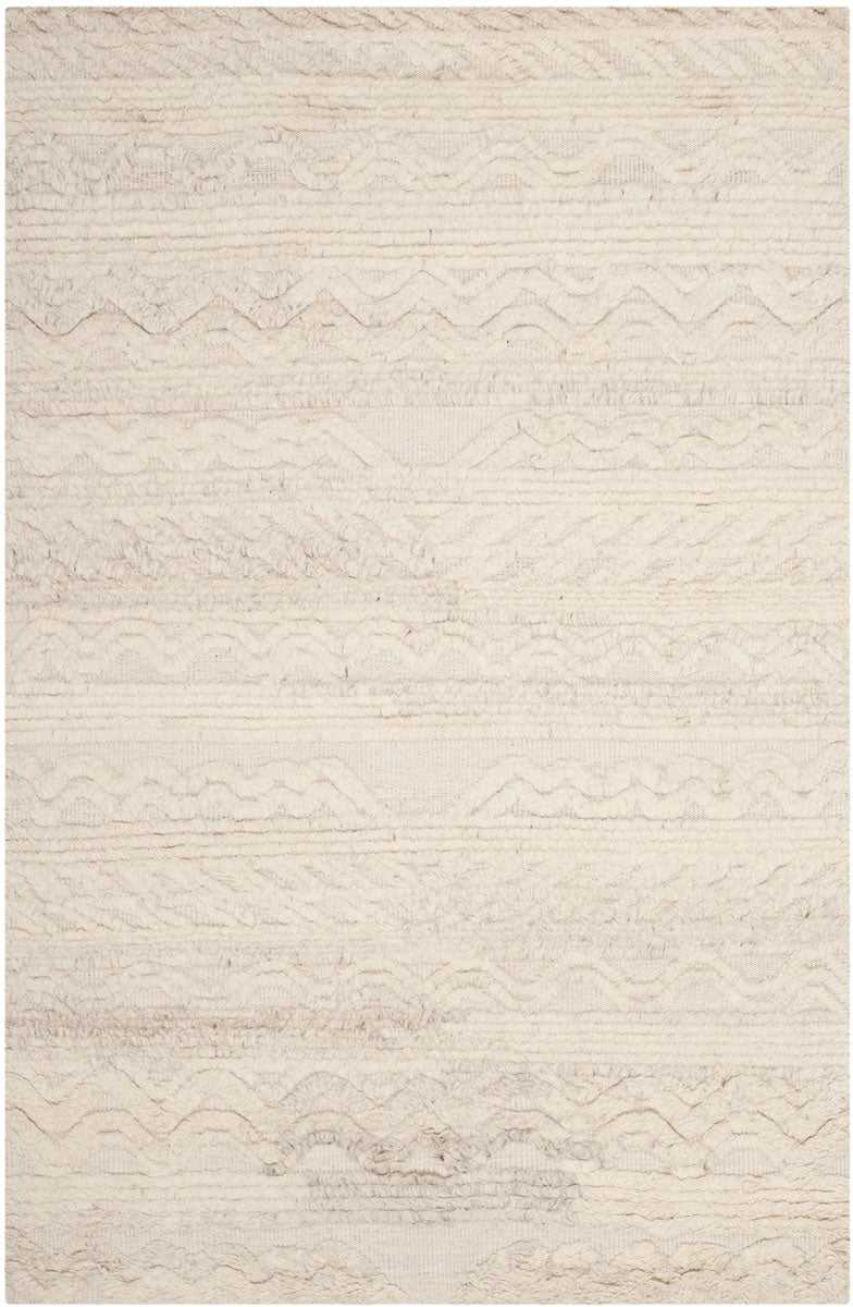 Kenya 816  Hand Knotted 80% Wool, 20% Cotton Rug Ivory