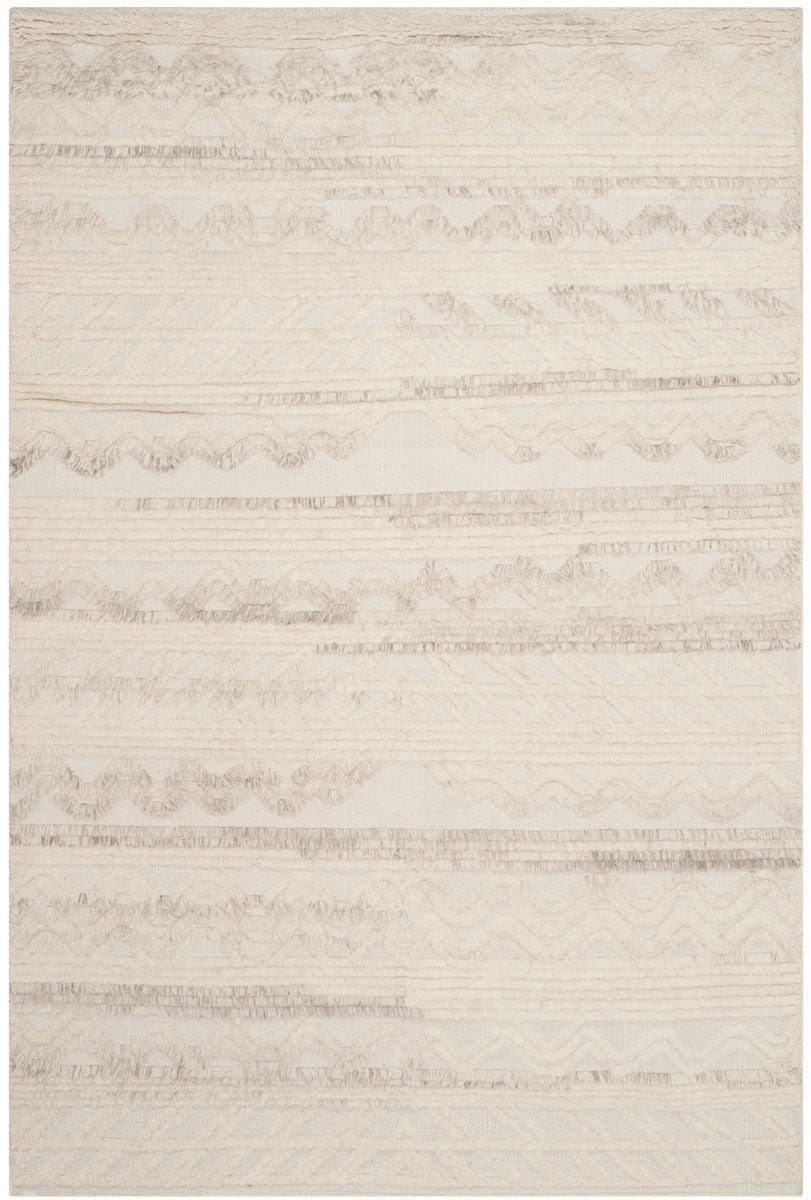 Kenya 816  Hand Knotted 80% Wool, 20% Cotton Rug Ivory