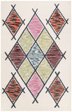 Kenya 911 Hand Knotted 80% Wool, 20% Cotton Rug Ivory / Multi 80% WOOL, 20% COTTON KNY911A-9