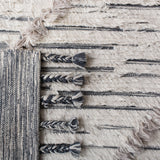 Kenya 953  Hand Woven 100% Wool Pile Rug Ivory / Grey